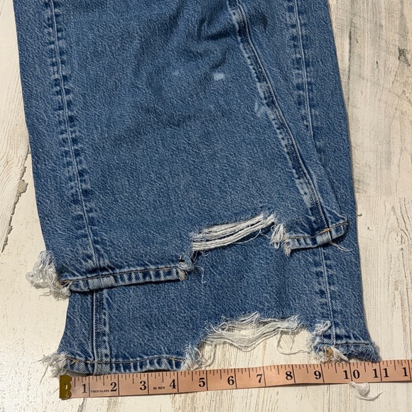 American Eagle Outfitters Super High Rise Baggy Wide Leg Jeans Size 8 Long - Picture 16 of 16